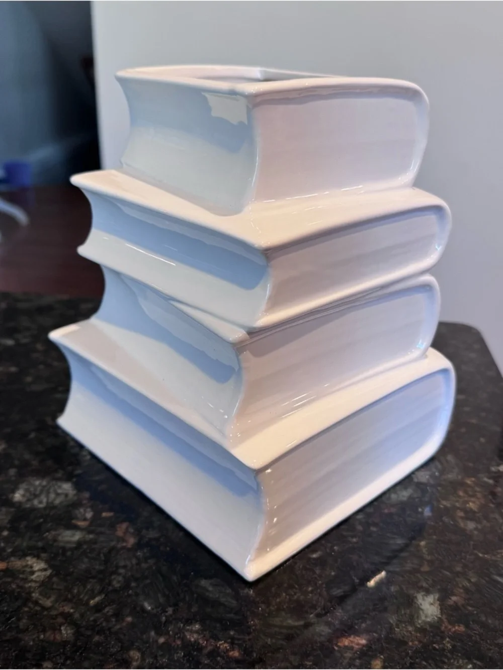 Viral Stacked Ceramic Book Vase Planter NEW